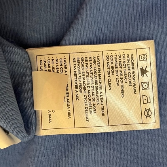 NWT Nike Golf Dry Fit Blue Short Sleeve Polo Shirt; Size XL; Flaw - Picture 8 of 9